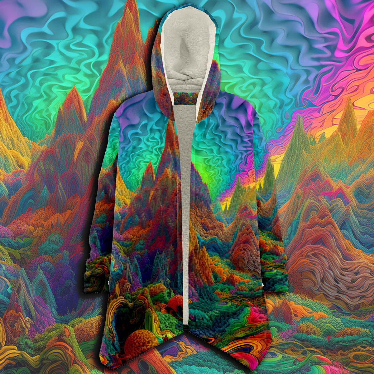 HIGH MOUNTAIN Microfleece Cloak | ACIDMATH AI – ACIDMATH STORE