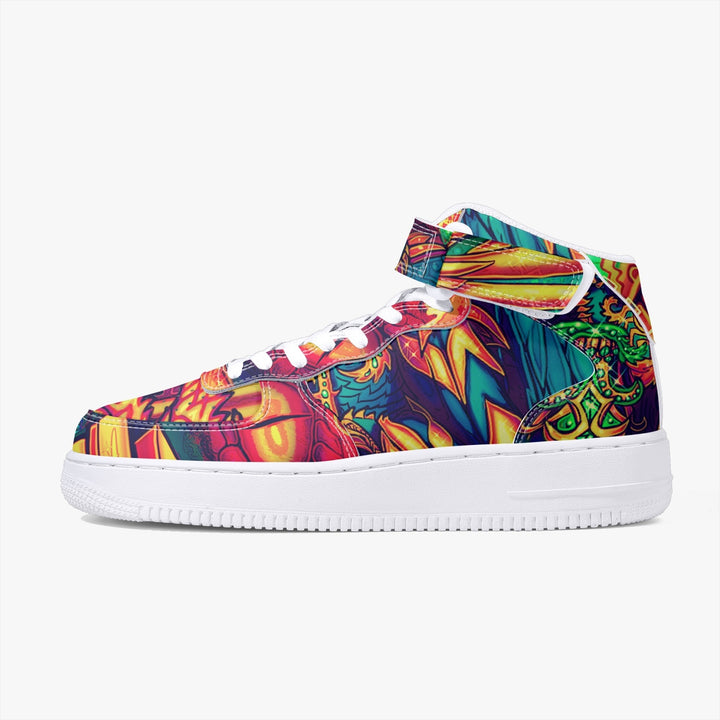 DMT KING. New High-Top Leather Sports Sneakers | SALVIA DROID