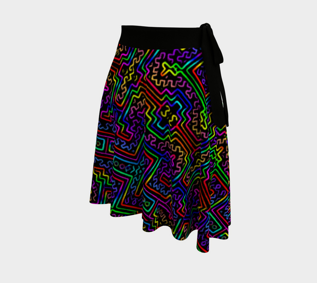 Prismatic Overlay | Wrap Skirt | Hakan Hisim