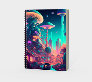 PLUSHY TRIP SPIRAL NOTEBOOK |ACIDMATH GUY AI