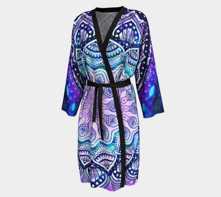 Mandala Bloom Peignoir Kimono | Cameron Gray