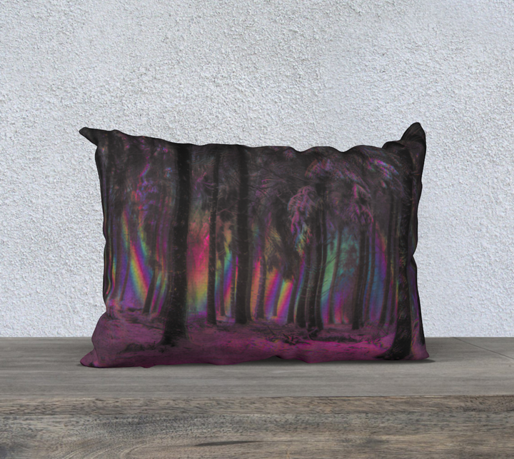 illuminated in the forest | 20"x14" Pillow Case | Hubert S