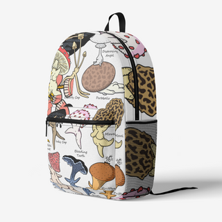 SHROOM FRIENDS  Retro Colorful Print Trendy Backpack | Brock Springstead