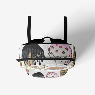 SHROOM FRIENDS  Retro Colorful Print Trendy Backpack | Brock Springstead