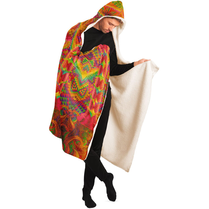 Death by Astonishment Hooded Blanket | Salvia Droid