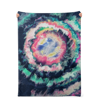 Glitchy Galaxy | Microfleece Blanket | Makroverset