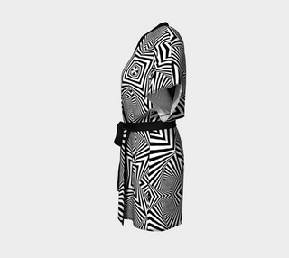 Closed eye visual kimono robe | Hubert S