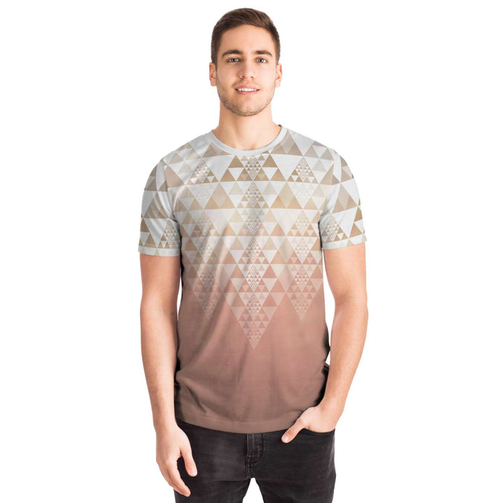 Fractal Triangles - Orange | Unisex T-Shirt | Mandalazed