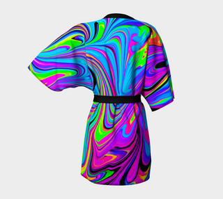 COSMIC FLOW KIMONO ROBE | PSYCHEDELIC POUR HOUSE