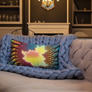 Mandelbrot Buddha | 20" x 12" Premium Pillow | Makroverset