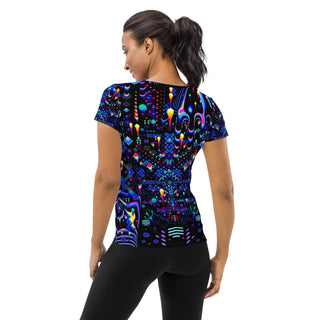 MYSTIC MOVE All-Over Print Women's Athletic T-shirt | TAS