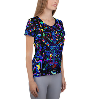 MYSTIC MOVE All-Over Print Women's Athletic T-shirt | TAS