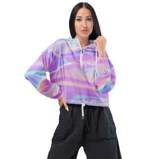 BEACH VIBES Women’s cropped windbreaker | HUBERT S