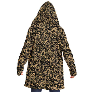 Oriental Floral Pattern - Onyx | Cloak | Mandalazed