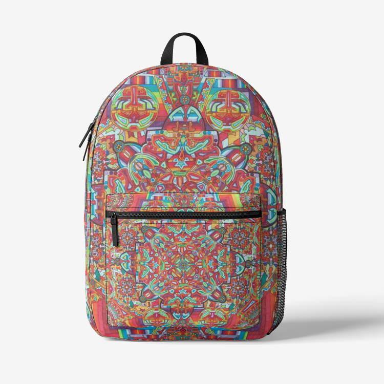 MANTRA Retro Colorful Print Trendy Backpack | Lachlan Wardlaw