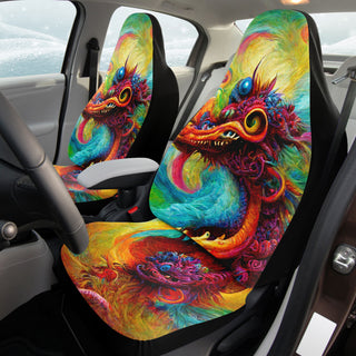 Fractal Jellyfish City Car Seat Covers | Michael Garfield
