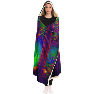KARGYRAA | HOODED BLANKET | SALVIA DROID