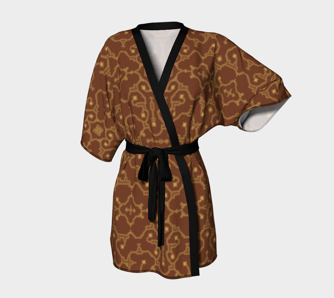 Shipibo Conibo - Red | Kimono Robe | Mandalazed