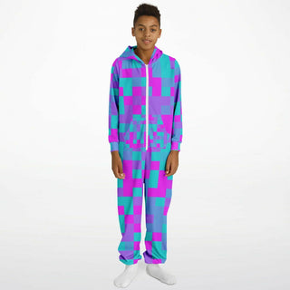 PURPLE GLITCH | Youth Onesie Jumpsuit | Hubert S
