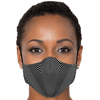 Sharp-Angled Op Art | Face Mask | Makroverset