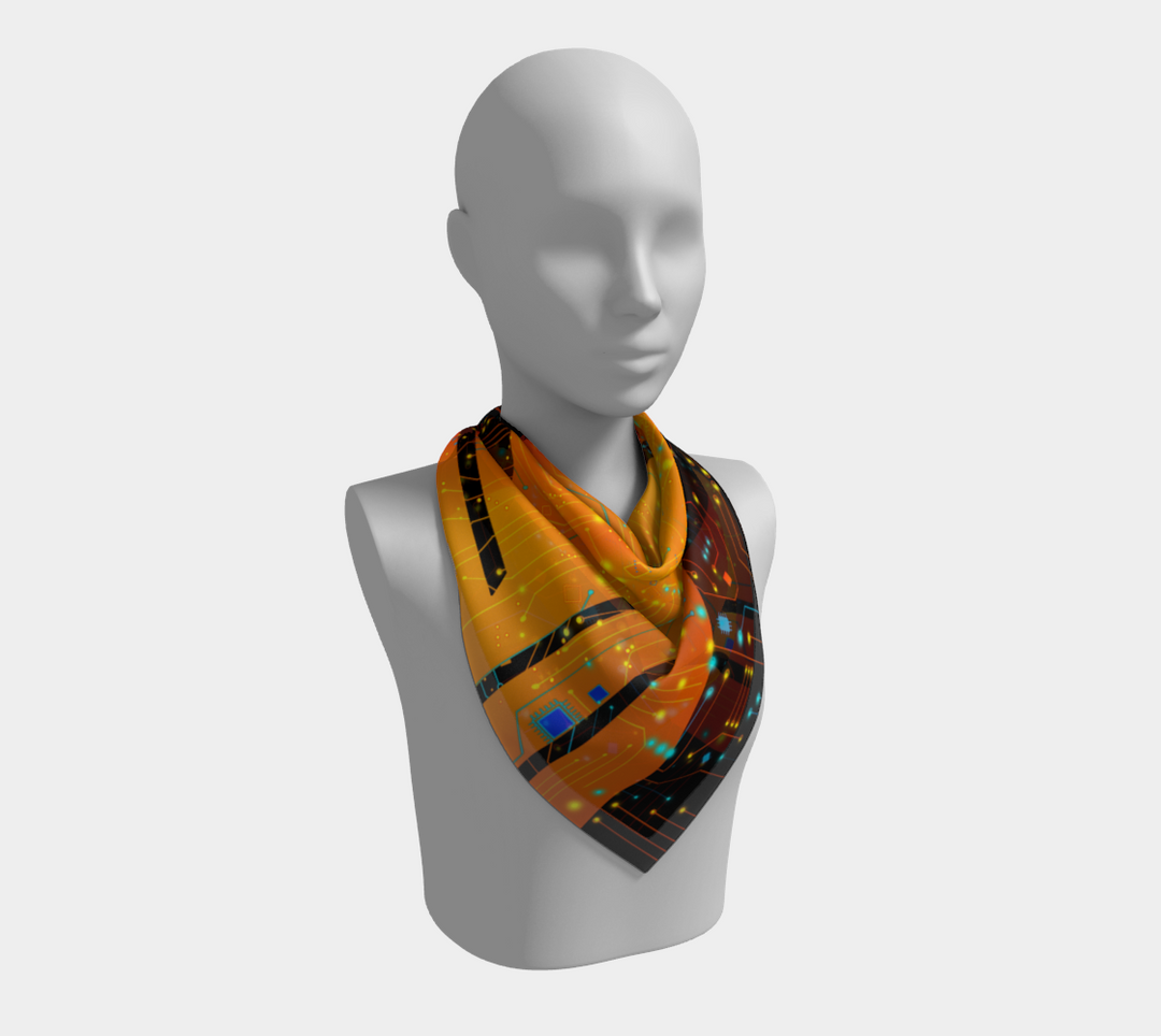 Psy Circuit 4 | Square Scarf | Magusz