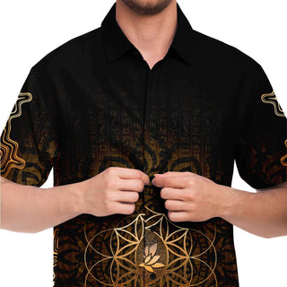 NEFERTITI LOTUS  || Short Sleeve Shirt || COSMIC SHIVA