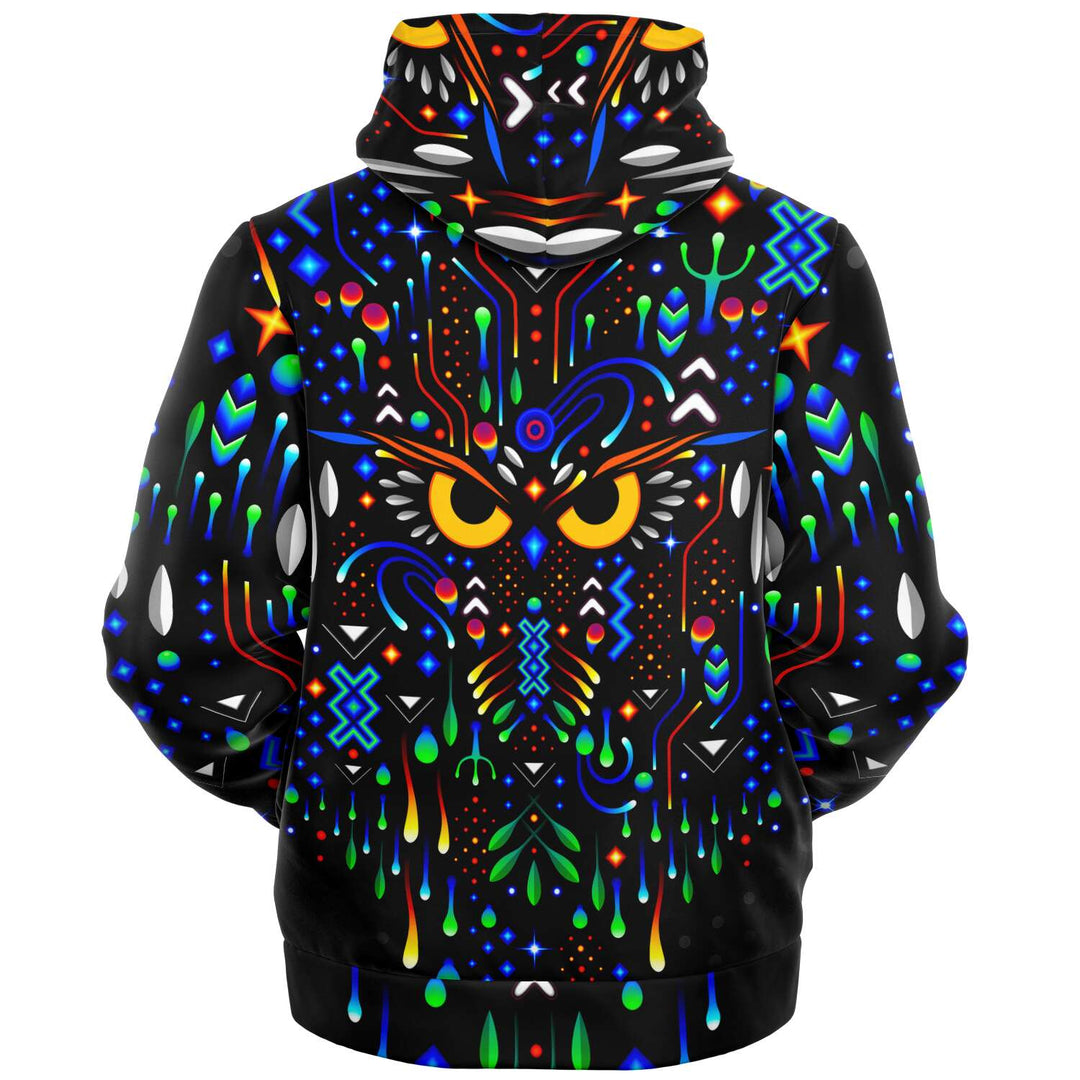 Owl Microfleece Zip up Hoodie | TAS Visuals