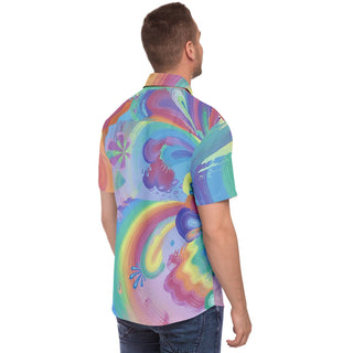 Rings of Splaturn Short Sleeve Button Down Shirt | Dylan Thomas Brooks