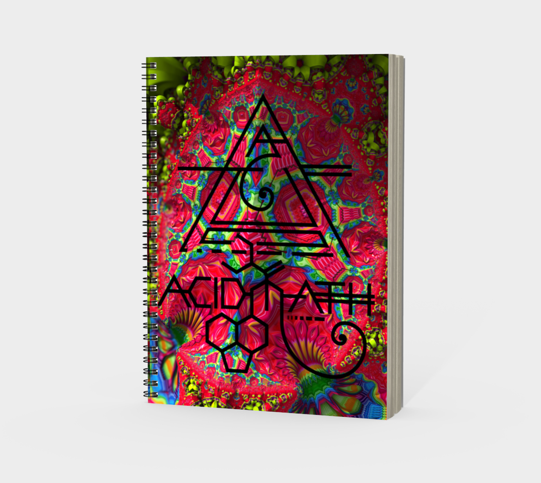 ACIDMATH PSYBOX SPIRAL NOTEBOOK BOOK | FRACTUALLY