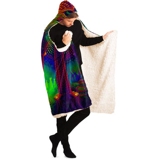 KARGYRAA | HOODED BLANKET | SALVIA DROID