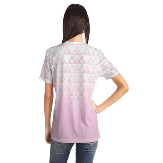 Fractal Triangles - Pink | Unisex T-Shirt | Mandalazed