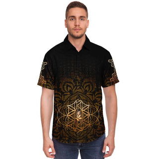 NEFERTITI LOTUS  || Short Sleeve Shirt || COSMIC SHIVA