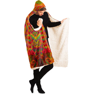 Death by Astonishment Hooded Blanket | Salvia Droid