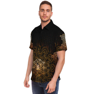 NEFERTITI LOTUS  || Short Sleeve Shirt || COSMIC SHIVA
