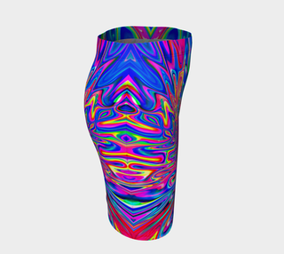 SONIC BLOOMING FITTED SKIRT | PSYCHEDELIC POUR HOUSE