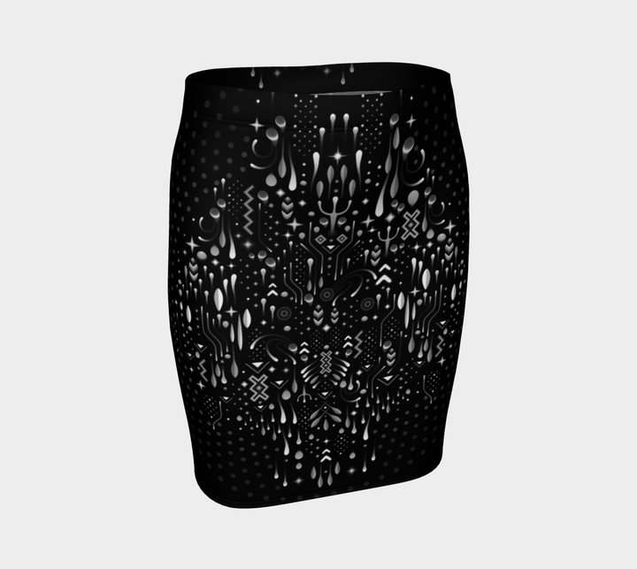 Owl BW Fitted Skirt | TAS Visuals