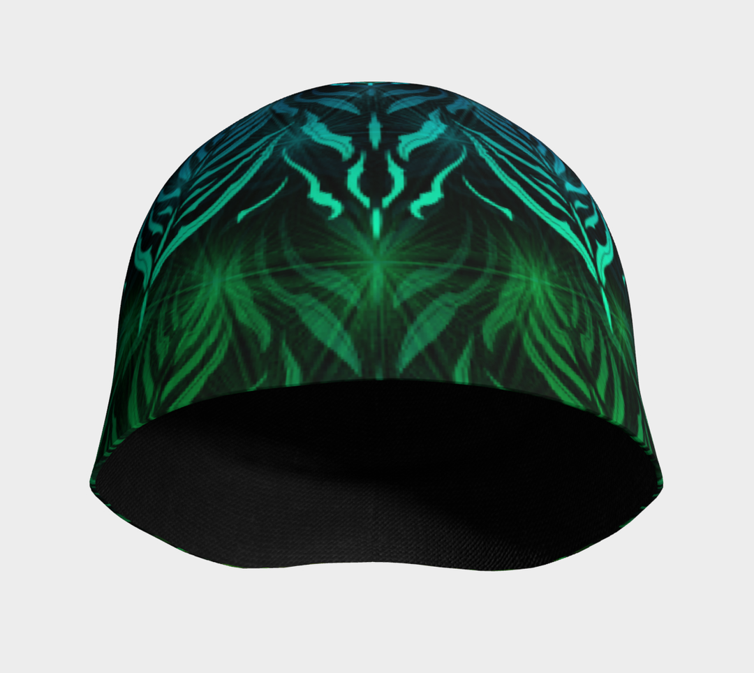 Green Metatrons Mandala | Beanie | Yantrart Design