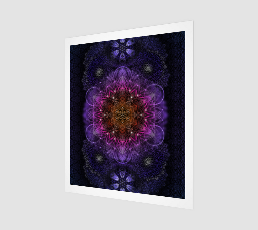 Geometric Purple | 20x24 Art Print | Yantrart Design