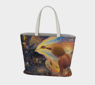 Paintbrush Warrior | Large Tote Bag | Mark Henson