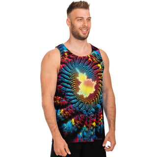 Mandelbrot Buddha | Unisex Tank Top | Makroverset