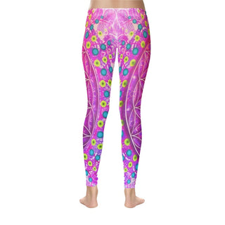 Cameron Gray | Flower Of Life | Women's Temp Control Cotton Leggings