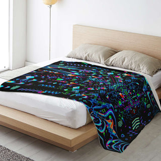 Cyan Mystic Move Microfleece Blanket | TAS Visuals