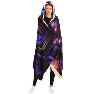 Psilocyborg | Hooded Blanket | Trent Kuhn