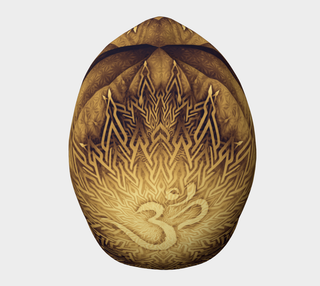 Mystical Aum Chakra Mandala - Gold Beanie | Mandalazed