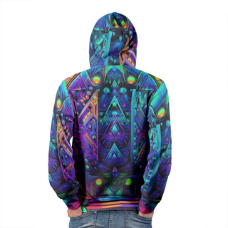 CYBER NIGHTS Men's Pullover Hoodie | ACIDMATH AI