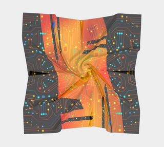 Psy Circuit 4 | Square Scarf | Magusz