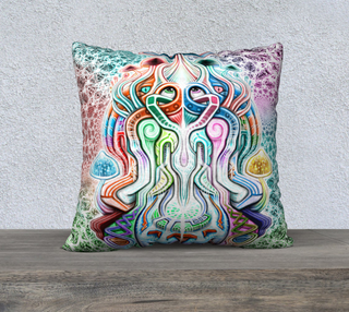 BUTTERFLY 22" x 22" PILLOW CASE | SALVIA DROID