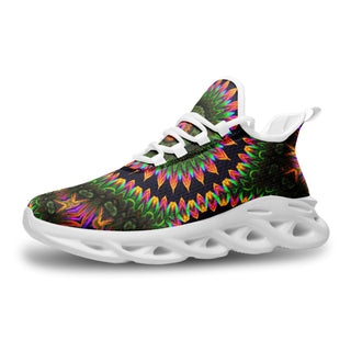Psychedelic Sunrise | Unisex Bounce Mesh Knit Sneakers | IMRAN