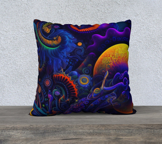 MOONSCAPE 22" x 22" PILLOW CASE | ACIDMATH GUY