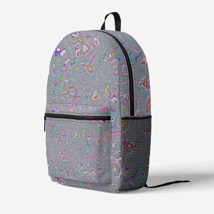 ACID Retro Colorful Print Trendy Backpack | HUBERT S